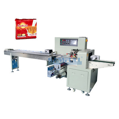 Πλήρης αυτόματη μηχανή συσκευασίας μαξιλαριών μηχανών συσκευασίας ζύμης μπισκότων